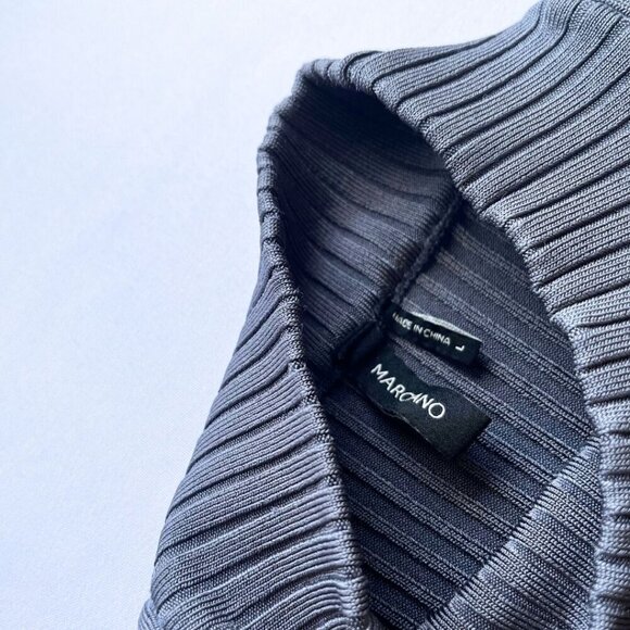 NWOT MARCIANO MUTED BLUE BODYCON KNIT MIDI DRESS - L - Picture 8 of 13